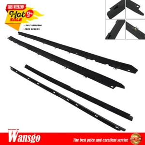 For 1990-1996 Chevy Corvette Window Sweep Weatherstrip Felt Seal Kit Set 4pcs - Picture 1 of 15