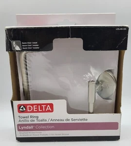 Delta LDL46-SN Lyndall Collection Single Post Towel Ring Holder Brushed Nickel - Picture 1 of 8