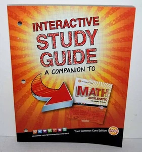 Glencoe Math Accelerated PRE-ALGEBRA Interactive Study Guide2014 FREE SHIPPING - Picture 1 of 2