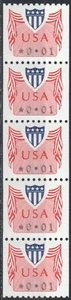 US Scott #CV31, one cent vertical strip of 5, MNH - Picture 1 of 1