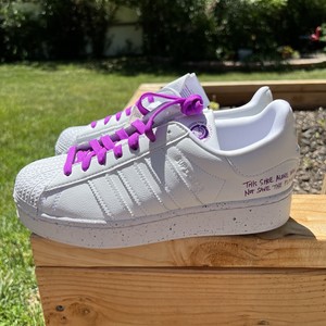 adidas originals superstar 80s primeknit womens purple