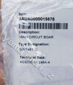 1pc New ABB SINT4610C CIRCUIT BOAR Fast Ship - Picture 1 of 2