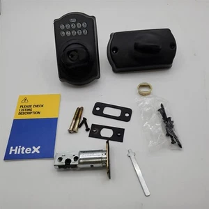 SCHLAGE BE365 CAM 622 Keypad Electronic Deadbolt, Matte Black *READ* - Picture 1 of 3