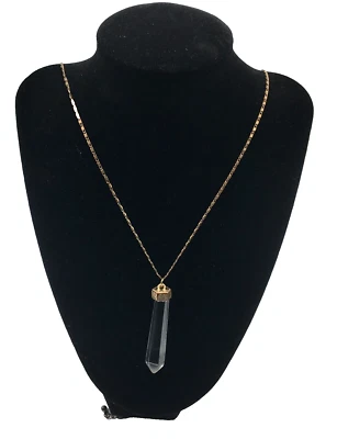 Collar oho Tono Cobre y Oro Cadena Cristal Colgante Joyería de Moda Foto 1 de 4