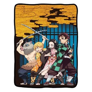 Demon Slayer Group Scene Throw Blanket - Picture 1 of 1