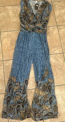 NUEVO CON ETIQUETAS J&W L Mezcla de Seda Cachemira Jersey Pierna Corta Mono Elastizado Cuello en V  Foto 1 de 4