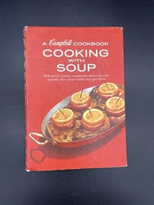 Vintage A Campbell Cookbook Cooking With Soup Hardcover Vintage Kitchen Decor - Picture 1 of 5