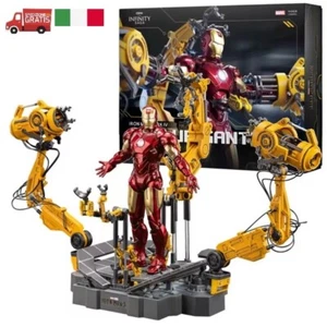Avengers IRON MAN 2 MK4 Marvel Tony Stark ORIGINAL ZD Action Figure x Collezione - Foto 1 di 11