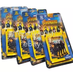 4 ampollas (40 paquetes / 200 pegatinas) Avengers Infinity War PANINI MARVEL - Imagen 1 de 3