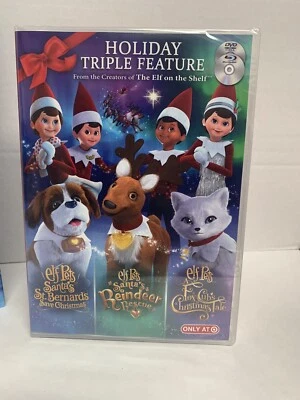 Elf on a Shelf Holiday Triple Feature DVD ~ 3 Magical Stories About Elf Pets NEW - Image 1 of 2