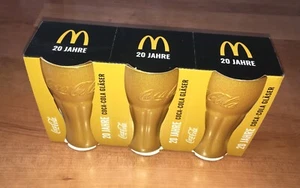 3 bicchieri McDonalds Coca Cola ORO 2025 NUOVI & IMBALLO ORIGINALE set di 3 bicchieri OTTIME CONDIZIONI - Foto 1 di 4