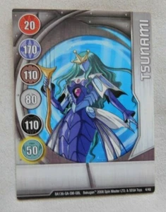 BAKUGAN Battle Brawler "TSUNAMI" Metal Card 4/48 BA136-GA-SM-GBL 2008 - Picture 1 of 3