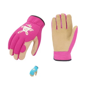 Vgo 2 Pairs Kids Gardening, Lawning, Working Gloves(2Colors, KID-SL7362) - Picture 1 of 6