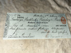 Gurneys Birkbecks Barclay & Buxton, Bankers Norwich 1882 pokwitowanie czeku
