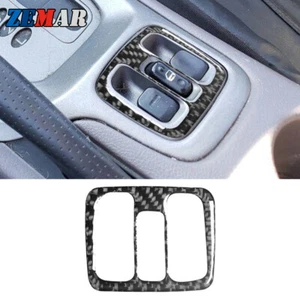 Cubierta de marco de botón de control de ventana de fibra de carbono para Toyota Celica 2000-2005 - Imagen 1 de 12