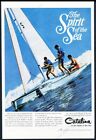 1967 Hobie Cat Catamaran Photo Catalina Men's Swimsuit Fashion Vintage Print Ad