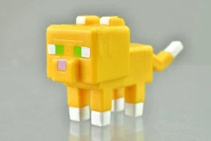 Minecraft Orange Yellow Tabby Cat Obsidian Series 4 Mini Mojang 1" - Picture 1 of 3