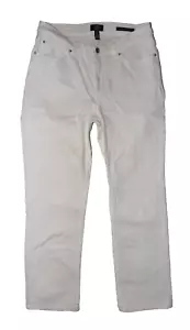 Damen Jones New York weiß Lexington Bündchen Capri Größe 8 - Bild 1 von 4