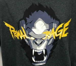 Overwatch Winston Primal Rage Large Graphic Dark Gray T-Shirt by Loot Crate - Picture 1 of 9