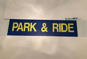Cornwall / Cornish Bus Blind 73 Blue 31" - VERY RARE - Park & Ride - Picture 1 of 6