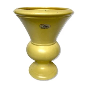 Haeger Pottery Yellow Large Vase MCM 9" Ceramic - Picture 1 of 9