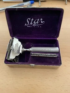 Vintage STAR Single Edge Safety Razor 1912 with original box and 4 blades USA - Picture 1 of 6