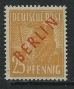 Germany overprinted BERLIN in red 25 pf mint o.g. hinged - Picture 1 of 1