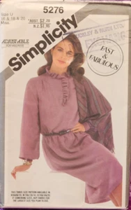 Simplicity 5276 Dress Size 16, 18 & 20 - UNCUT Paper Sewing Pattern - Photo 1/2