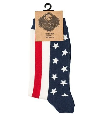 SOCK IT UP - YANKEE DOODLE, INstyle Hombre o Mujer Crew Style #6006C Foto 1 de 2