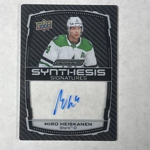 2023-24 Upper Deck Engrained Synthesis Signatures Miro Heiskanen On Card Auto - Picture 1 of 2