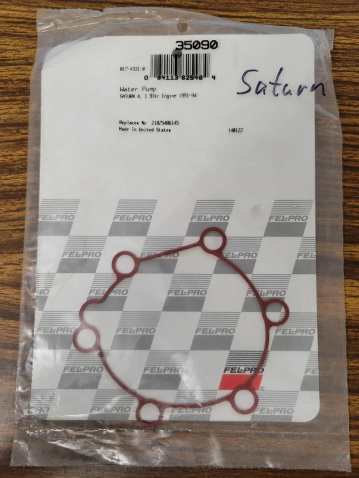 Junta de bomba de agua 35090 para 91-02 Saturn SC SC1 SC2 SL SL1 SL2 SW1 SW2 Foto 1 de 3