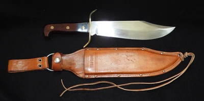 Vintage 1979 Western Cutlery Bowie W49 Survival Knife Original Sheath C Date - Image 1 of 4