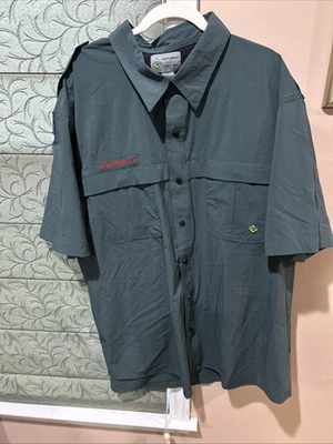 New Tags Boy Scout Venturing Green Short Sleeve Mens XL Extra Large SHIRT - Image 1 of 4