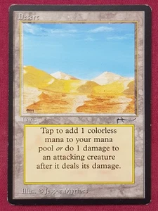 Magic The Gathering ARABIAN NIGHTS DESERT land card MTG - Picture 1 of 2