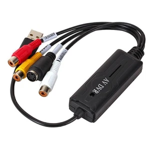 USB 2.0 Easycap Audio Video Capture Card Adapter VHS To DVD For Windows 10/8/7 - Zdjęcie 1 z 6