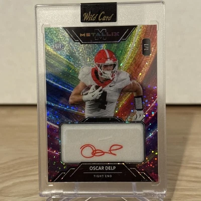 Oscar Delp 2025 Wild Card Rainbow Disco Autographed Rookie Card 1/1 - Image 1 of 4