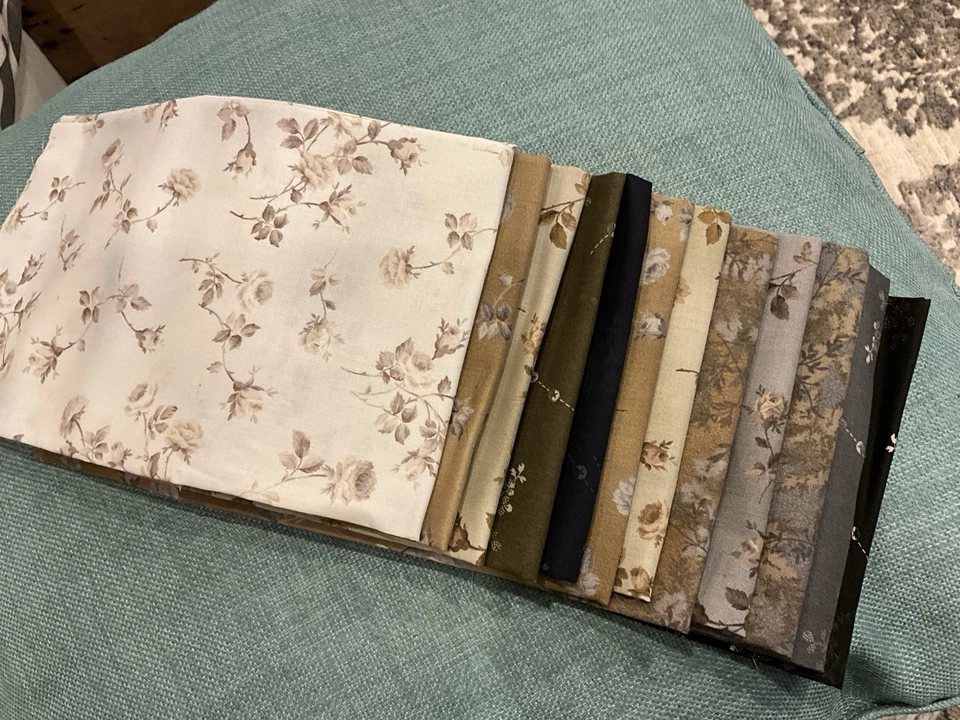 Lecien’s Mrs. March’s 古董收藏 12 FQ Taupes、Ochres、Greys — 第 1/2 张图片