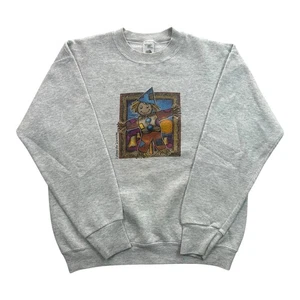 Sudadera Espantapájaros Otoño Años 90 De Colección Talla Mediana Otoño Calabaza Grandmacore - Imagen 1 de 8