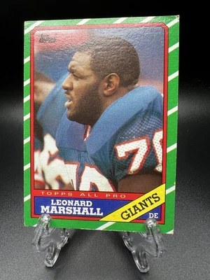 1986 Topps - #148 Leonard Marshall - Image 1 of 2