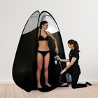 Black Pop Up Mobile Spray Tanning Tent
