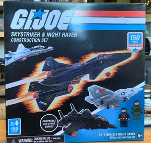 GI Joe Skystriker & Cobra Night Raven Construction Set 150 Piece w/figures New - Picture 1 of 12