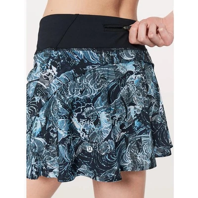 Lululemon Play Off The Pleats Skirt Eternal Wave Starlight Black Sz. 8 - Image 1 of 4