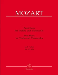 Mozart Duos  KV 423, KV 424  for violin and Cello - Picture 1 of 3