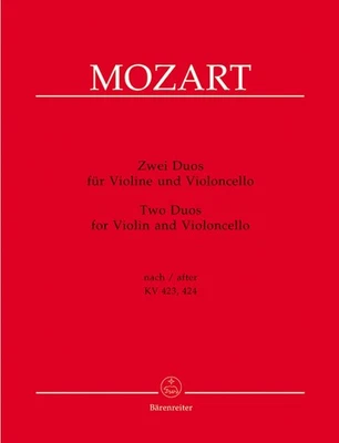Mozart Duos  KV 423, KV 424  for violin and Cello - Image 1 of 3