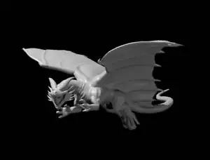 Wyrmling Rame Dragon Metallic Mini - DND - Pathfinder - Dungeons & Dragons - R - Foto 1 di 4