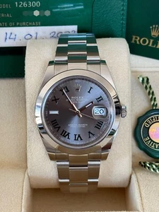Rolex Datejust 41 Wimbledon Stainless Steel 126300 2022 Mint Condition Full Set - Picture 1 of 7