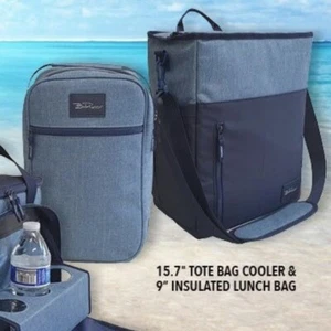 Bella Russo 2 Piece Set 15.7" Tote Bag Cooler and 9" Insulated Lunch Bag - Picture 1 of 4