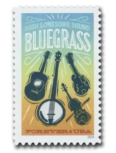 2024 Bluegrass Music Forever US Briefmarke Scott #5844 postfrisch - Bild 1 von 1
