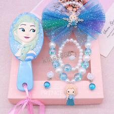 Princess Theme Girls Hair Brush Necklace Jewellery Box Birthday Christmas Gift