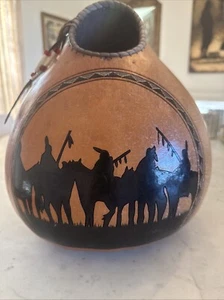 John Gibson Gourd Art Vessel Native American - Picture 1 of 9
